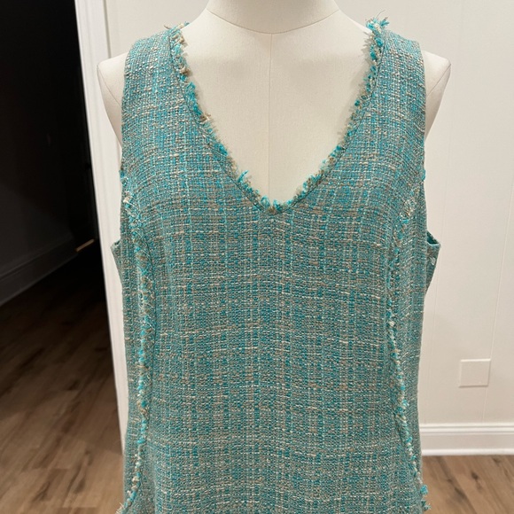 Michael Michael Michael Kors Tweed Sleeveless Sheath Dress Size 12 - Picture 3 of 16